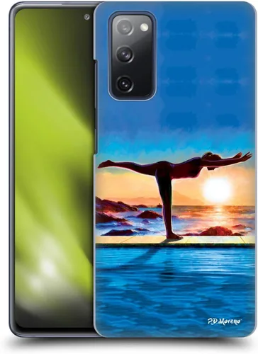 Vista 13 de Head Case Designs Officially Licensed P.D. Moreno Dancer's Pose Yoga Silhouettes Hard Back Case Compatible with Samsung Galaxy S20 FE / 5G