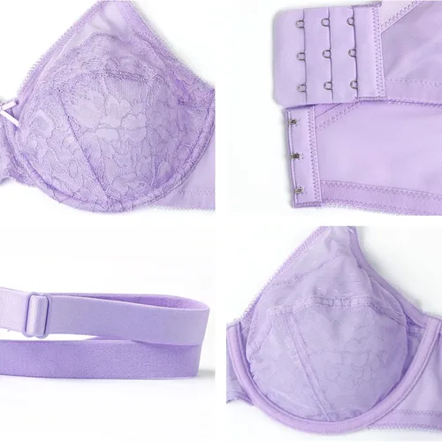 Vista 4 de HSIA Minimizer Bras for Women Full Coverage Underwire Bras Plus Size Lifting Lace Bra for Heavy Breast
