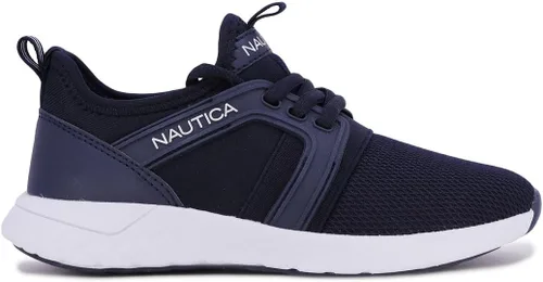 Vista 3 de Nautica Zapatos deportivos con cordones para niños, cómodos zapatos para correr para niños y niñas, niños pequeños y grandes