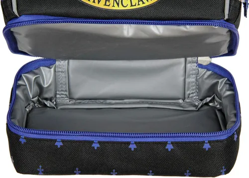 Vista 4 de Bioworld Harry Potter Ravenclaw Crest - Bolsa de almuerzo de doble compartimento de 10 pulgadas