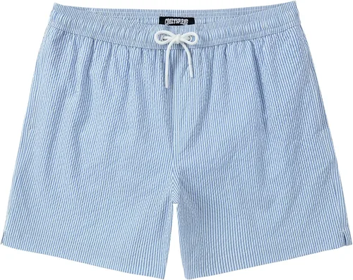 Vista 28 de Men's Swim Shorts Seersucker Swimming Trunks for Men Beach Shorts Quick Dry Bathing Suit 5"/7"/9" with Pockets