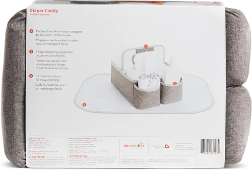 Vista 7 de Munchkin® Organizador portátil para pañales, color gris