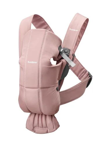 Vista 15 de BabyBjörn Portabebés Mini, gris claro, jersey 3D Portabebés (7-25 libras), ergonómico, fácil de usar