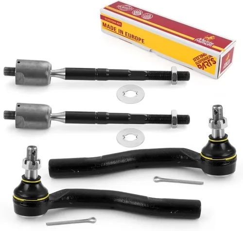 Vista 201 de Metrix Premium Chassis Parts - Kit de 4 piezas de extremos de barra de acoplamiento frontal exterior e interior compatible con Nissan Pathfinder