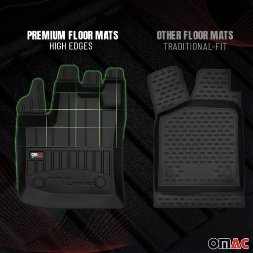Vista 3 de OMAC Alfombrillas prémium para Audi Q7 2007-2015, resistentes para todo tipo de clima, 4