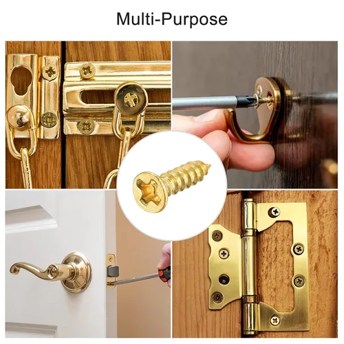 Vista 6 de Tornillo pequeño, estilo antiguo, con acabado antioxidante, tornillos para madera para sujetar tablones, materiales plásticos o madera contrachapada