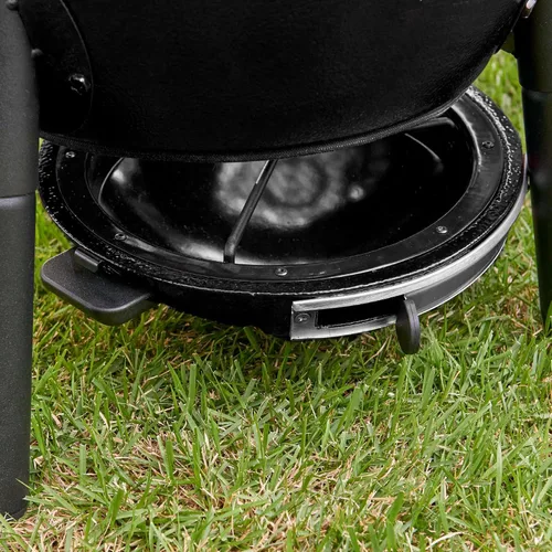 Vista 9 de Char-Griller® AKORN® Jr. Parrilla y ahumador de carbón Kamado portátil con rejillas de hierro fundido y tapa de bloqueo con 155 pulgadas cuadradas