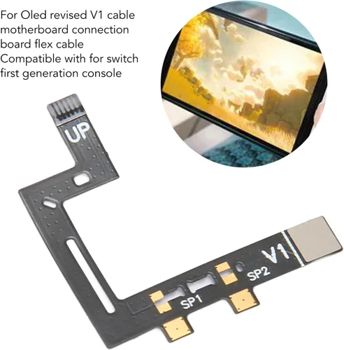 Vista 3 de Cable CPU para NS Switch V3, cable de consola de juegos de repuesto para OLED Flex Sx para Switch OLED Revisado V1 Cable TX
