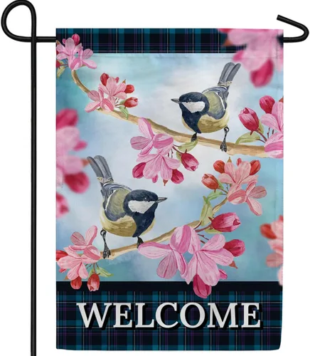Vista 31 de A Little Rain Gnome Umbrella Garden Flag 12.5" x 18" Double Sided