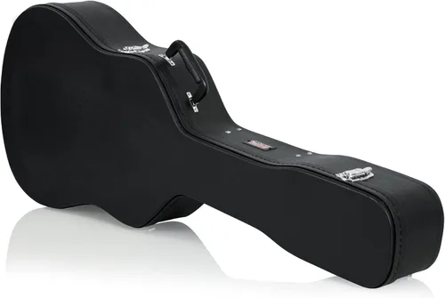 Vista 2 de Gator Hard-Shell Wood Case GWE-DREAD12 for Dreadnought Acoustic Guitars - Bundle with Picks, Strap, and Austin Bazaar Polishing Cloth