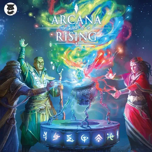 Vista 2 de Grey Fox Games Arcana Rising - Juego de cartas con temática de magia, 1-6 jugadores, 20-60 minutos