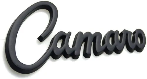 Vista 3 de 1 calcomanía de metal 3D con emblema de insignia de Camaro para Camaro (negro)
