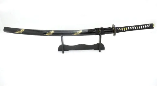 Vista 6 de Ten RYU - Espada samurái tradicional, longitud total de 41 pulgadas, hoja de acero al carbono 1045, vaina, katana, hecha a mano