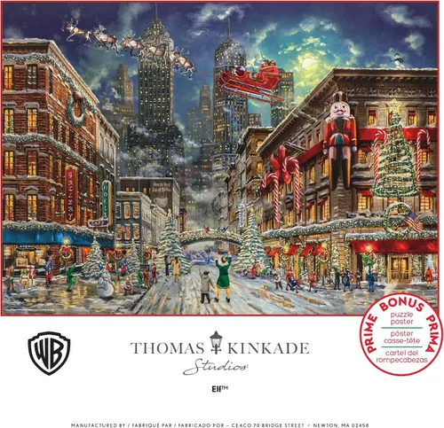 Vista 6 de Ceaco - Thomas Kinkade Navidad - Elfo - Rompecabezas de 1000 piezas