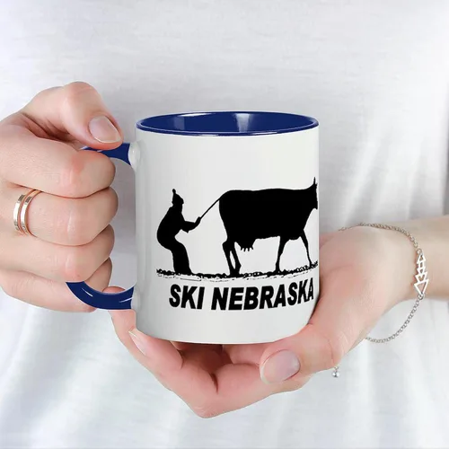 Vista 99 de CafePress I Love Nebraska Taza de café de cerámica de 11 oz (11.0 fl oz)