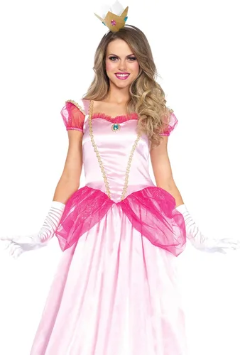 Vista 2 de Leg Avenue Disfraz clásico de princesa Pink de 2 piezas para mujer