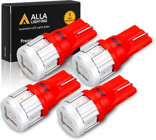 Vista 9 de Alla iluminación 4 x Super brillante bombillas LED de Samsung 5630 SMD T10 cuña 194 168 2825 W5 W 175 para sustituir en placa patente interior Mapa