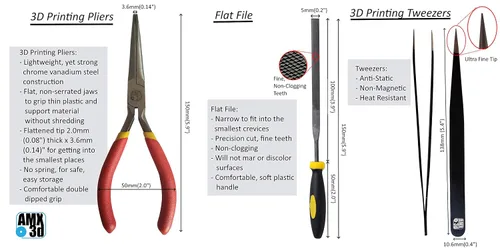 Vista 6 de Kit de herramientas de impresora 3D de grado profesional: todas las herramientas y accesorios de impresión 3D necesarios para quitar, limpiar