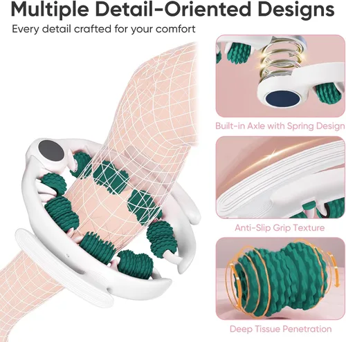 Vista 5 de Herramienta de masaje de celulitis para piernas, masajeador en forma de anillo que se adapta a las piernas, desmontable en herramientas