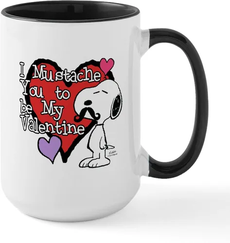 Vista 178 de CafePress SNOOPY Joe Cool - Taza de café de cerámica (15.0 fl oz)
