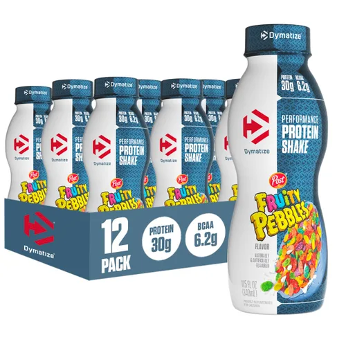 Vista 7 de Dymatize Performance - Batido de Proteína Sabor a Copos de Cacao, 30 g de Proteína, 6.1 g de BCAA para la Recuperación Muscular, Sin Azúcar Añadida