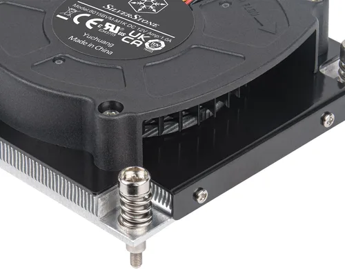 Vista 6 de SilverStone Technology XE01-1700A 1U Servidor/estación de trabajo Enfriador de CPU para LGA 1700 y LGA1851socket, SST-XE01-1700A