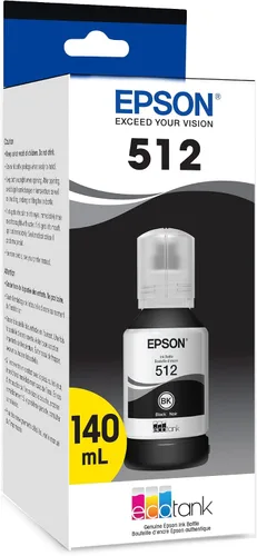 Vista 2 de EPSON 512 EcoTank Ink Botella de ultra alta capacidad negra (T512020-S) Funciona con ET-7700, 7750