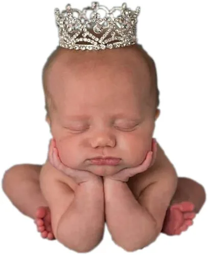 Vista 10 de Diadema para sesiones de fotos para recién nacidos, de cristal, princesa, fiesta, accesorios de fotografía