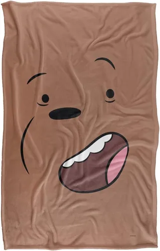 Vista 2 de We Bare Bears Grizz - Manta de tacto sedoso, súper suave, 36 x 58 pulgadas