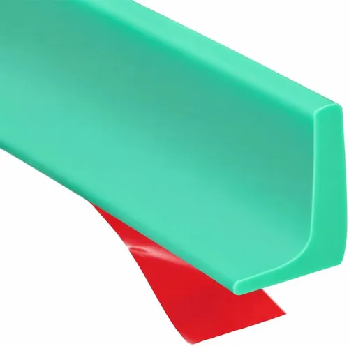 Vista 9 de Barrera de agua para umbral de ducha, barrera impermeable de silicona autoadhesiva para baño y cocina, ducha, protección de agua para separación