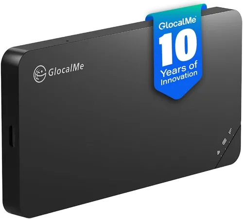 Vista 10 de GlocalMe U3 - Dispositivo de punto de acceso móvil 4G LTE con 10 GB de datos US/CA/MX de 30 días, punto de acceso WiFi portátil para viajes en más