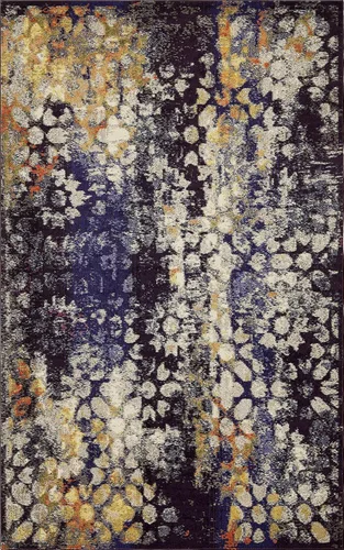 Vista 23 de Unique Loom Vita Collection - Alfombra tradicional saturada de medallones florales saturados sobre teñidos, 2 pies 2 pulgadas x 3 pies, azul Azul
