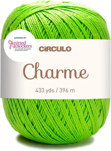 Vista 8 de CIRCULO Charme - Paquete de hilo para tejer y ganchillo, 3 bolas de 100% algodón virgen brasileño mercerizado, peso deportivo suave, color 2012