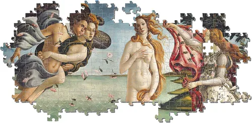Vista 5 de Clementoni 32572 El Nacimiento de Botticelli 2000 piezas Colección Museum Nacimiento de Venus 2000 piezas, fabricado en Italia, rompecabezas