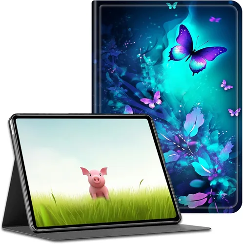 Vista 41 de Funda para tablet Amazon Kindle Fire HD 8/HD 8 Plus versión 2022/2020 (12ª/10ª generación), fundas antideslizantes multiángulo con función de Pinos