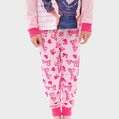 Vista 4 de Barbie Pijamas para niñas Conjunto de pijamas y coleteros para niñas Conjunto de pijama para niñas Ropa de dormir para niñas Producto