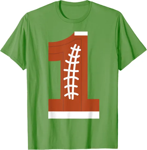 Vista 14 de 1st Birthday Football Ball Boys Camiseta de regalo de 1 año Negro