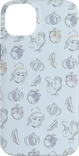 Vista 15 de Disney Carcasa para iPhone 17, diseño de acuarela de Cenicienta, color azul