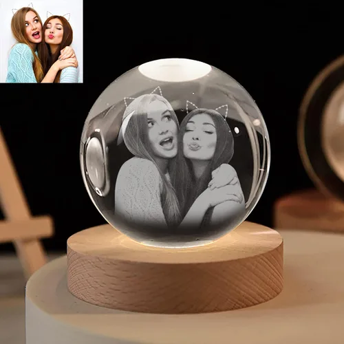 Vista 11 de Foto de cristal personalizada, regalos personalizados con tu propia foto para mamá, papá, pareja, familia, impresión en color personalizada, regalos