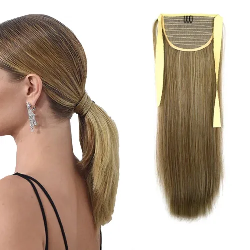 Vista 9 de Extensiones de cabello sintético de 20 pulgadas, 3.17 oz, ondulado, rizado, resistente al calor, fibra sintética para mujer