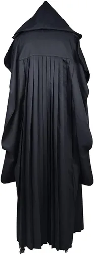 Vista 3 de Disfraz de Darth Maul túnica para cosplay, disfraz de Sith, capa con capucha, disfraz de Halloween