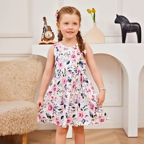 Vista 6 de PATPAT Conjunto de 2 piezas para niñas pequeñas, de manga larga, con estampado de flora y cárdigan