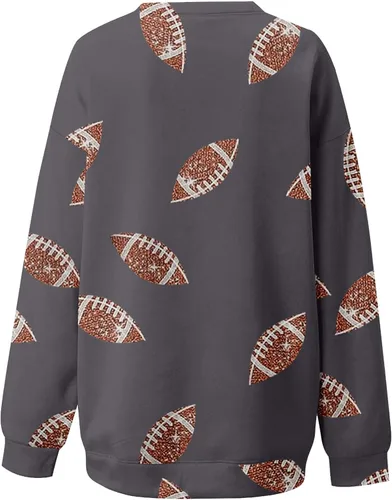 Vista 3 de Womens Pullover Fall Casual Loose Y2K Halloween Shirts Fall Tops Blouse Outfits Clothes 2023 Solid Lightweight