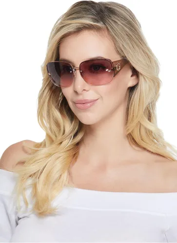 Vista 2 de GUESS Factory - Gafas de sol sin montura para mujer