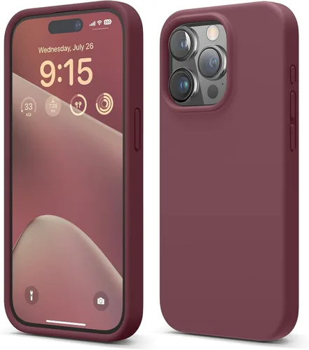 Vista 26 de elago Compatible con Funda para iPhone 15 Pro, funda de silicona líquida, funda protectora de cuerpo completo, a prueba de golpes, funda delgada