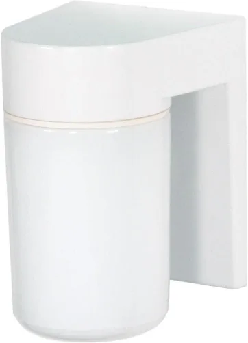 Vista 7 de Nuvo Luminaria SF77/141 Utilidad para Exteriores, Aplique de Aluminio Fundido Duradero para Montaje en Pared, Luz de Porche y Patio con Globo