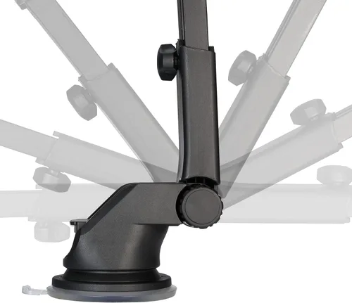Vista 8 de LAX Gadgets Soporte de teléfono para automóvil, negro, compatible con iPhone 13, 12, 11, Samsung Galaxy S20, S10, Note10, dispositivos
