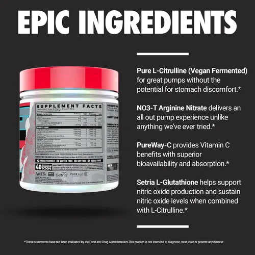 Vista 5 de GHOST Pump Nitric Oxide Powder, Natty - 40 porciones - Suplementos de pre-entrenamiento sin azúcar y estimulantes - L-citrulina, nitrato de arginina