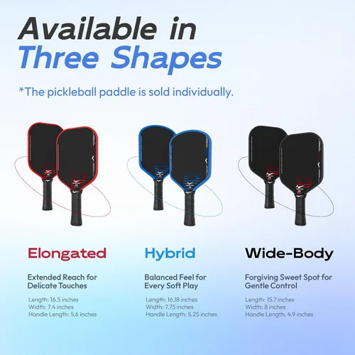 Vista 12 de Warping Point Rhythm 16MM Pickleball Paddle, Carbon Fiber Paddle, Thermoformed Design with MaxCell Honeycomb Core, Design for Precision Control &