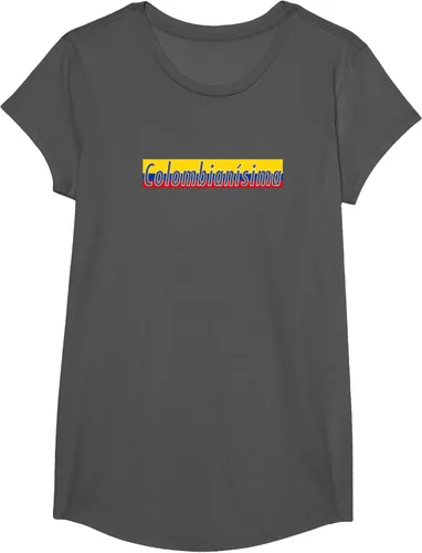 Vista 37 de Camisas Colombianisima Colombia para mujer Bandera de Colombia, Negro, S